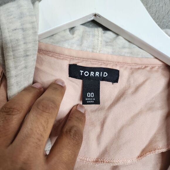 Torrid Twill Jersey Sleeve Anorak Jacket - Picture 5 of 9